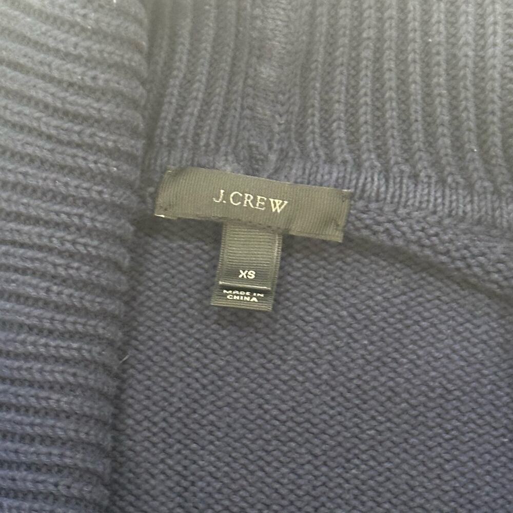 J. Crew Navy Blue Open Cardigan Sweater sz XS - Picture 6 of 6